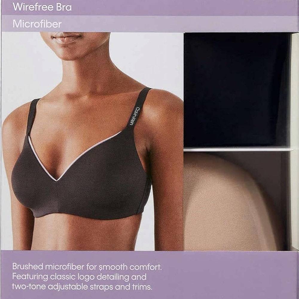 Calvin Klein Black Seamless Wireless Bra